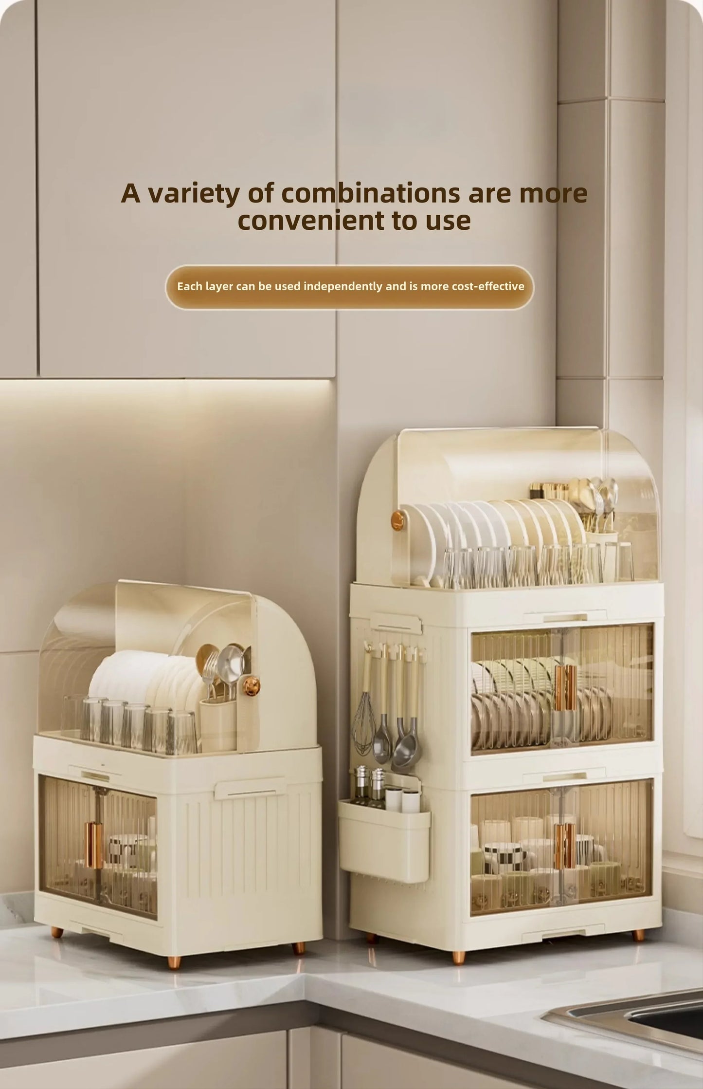 Kitchen Bowl Rack, Tableware Storage Box, Household with Lid, Tableware, Bowl Box, Dish Drain Rack, Plastic Cupboard