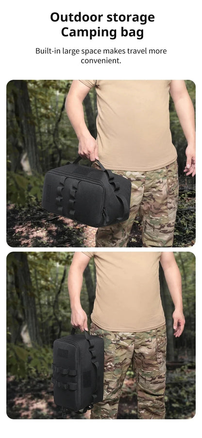 Outdoor Camping Gas Tank Storage Bag Large Capacity Ground Nail Tool Bag GasCanister Picnic Cookware Utensils Kit Bag