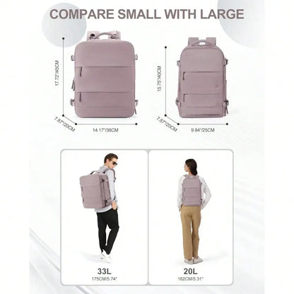 Women Men Hand Luggage Backpack Business College Laptop Travel Backpack Waterproof Carry on mochila viaje cabina avion 40x20x25