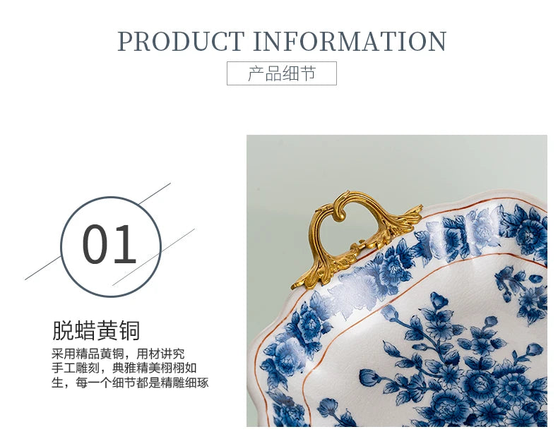 Kitchen Unique Plate Organizer Modern Design Aesthetic Plates Art Fashionable Bandeja Decorativa Centro De Mesa Home Accessories