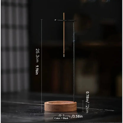 Creative Upside Down Incense Burner Incense Stick Holder Wooden Round Incense Tray Ornament Bedroom Home Yoga Decoration Crafts