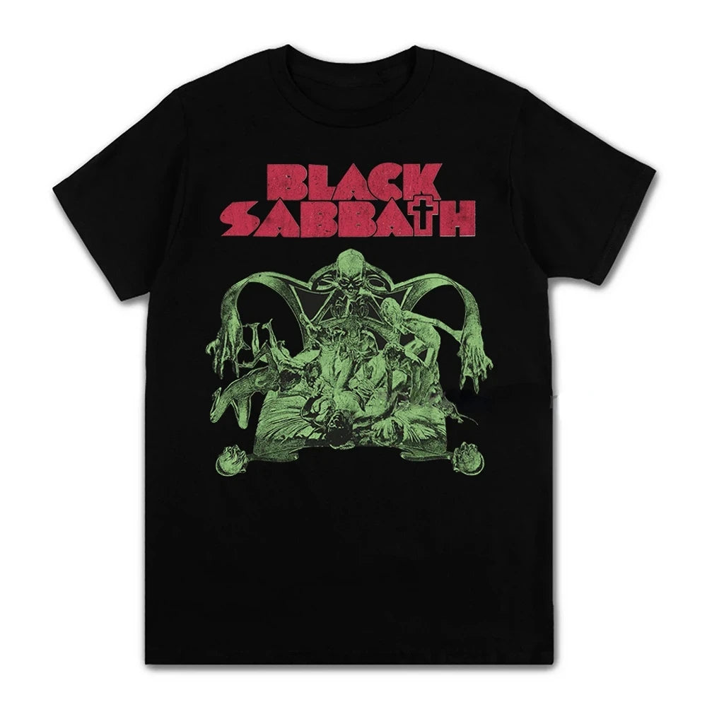 Black Metal Rock Band Graphic T-Shirt - Wicked Vibes