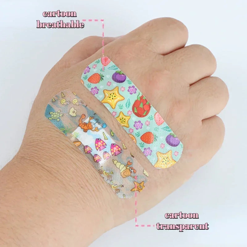 50/100pc Cartoon Animal Pattern Waterproof Hemostasis Kids Band Aid Stickers Adhesive Bandage Wound Strips Plasters for Children