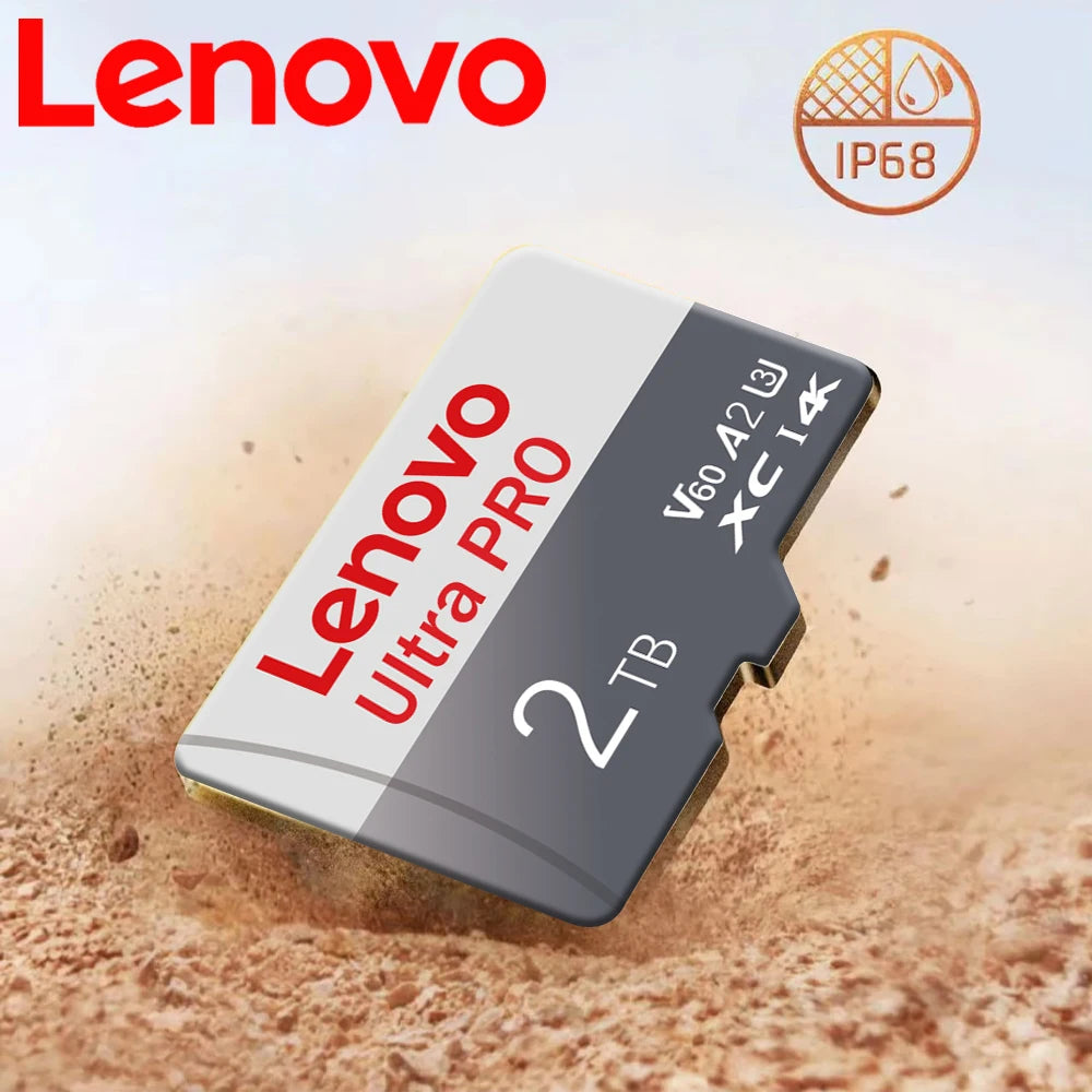 Original Lenovo Memory Card 2TB 128GB Class 10 V60 TF Card 1TB Mini SD Card 512GB 256GB A2 U3 Micro Card 2TB High Speed TF Card