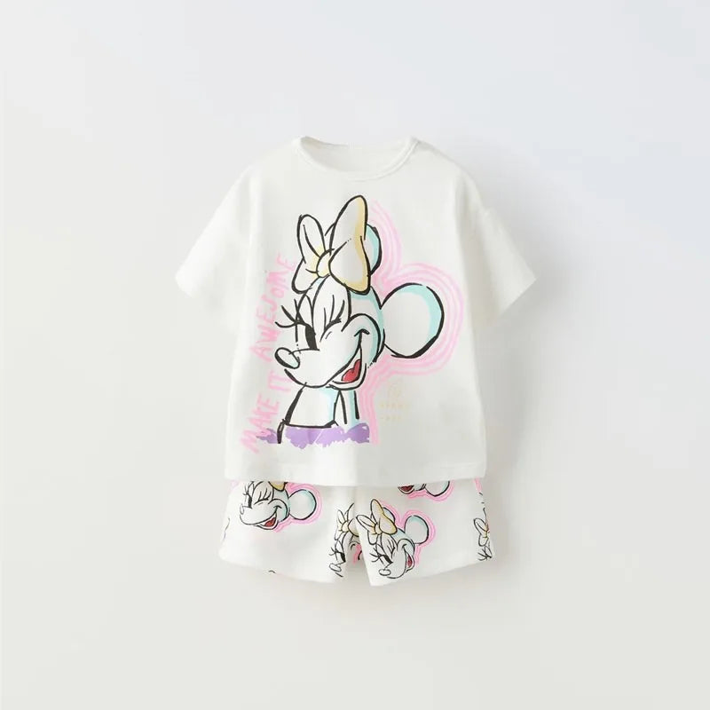 2025 Clothes Child Boy Summer Baby Clothing Sets Kids T-shirt + Shorts Children's Short Sleeve Cotton Tees Tracksuits