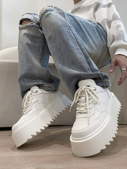 Men's Shoes Spring Autumn New Men Thick Soled Casual Sneakers High Quality Comfortable Soft Board Shoes Versatile Zapatos Hombre