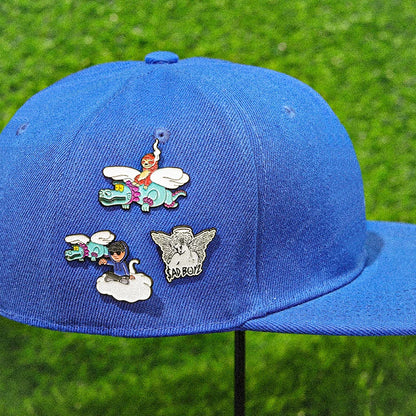 Retro Mexican Metal Hat Clip Pins Enamel Pins Cartoon Sloth Boy Baseball Cap Golf Cap Hat Badge Accessories Fashion Jewelry Gift