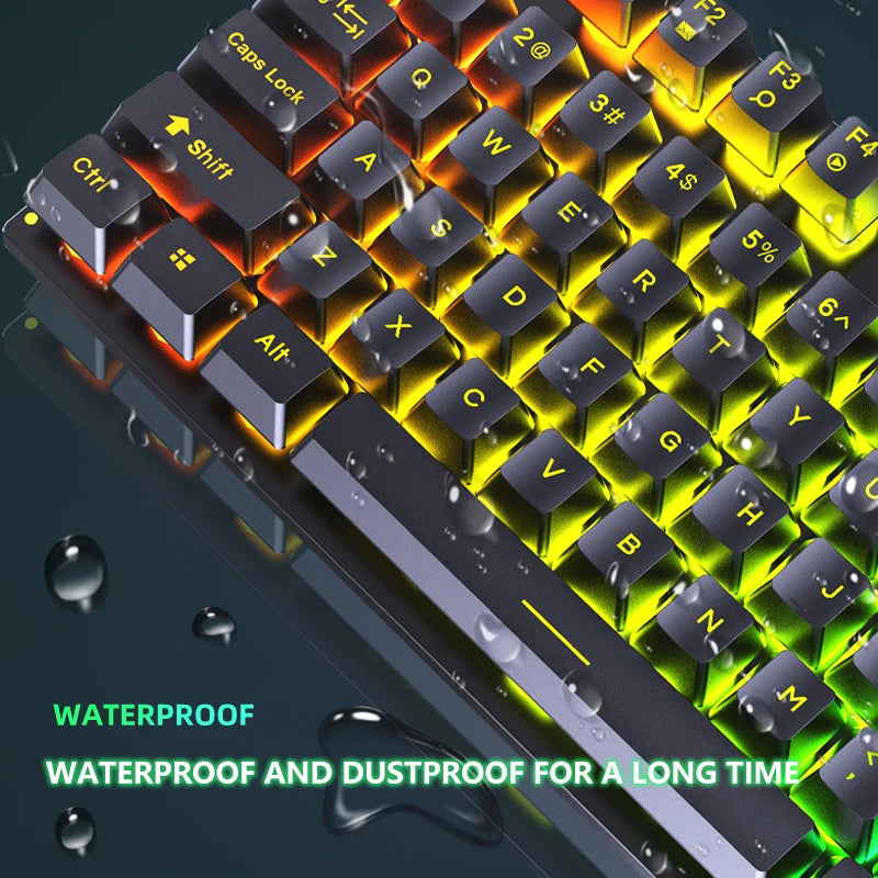 Computer Gaming Keyboard And Mouse Set USB Wired Backlight PC Keyboard Mouse Combos