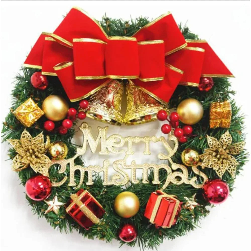 sp Hot Sale Merry Christmas Decoration Wreath Manufacturer Artificial Greenery Christmas Garland Decoration