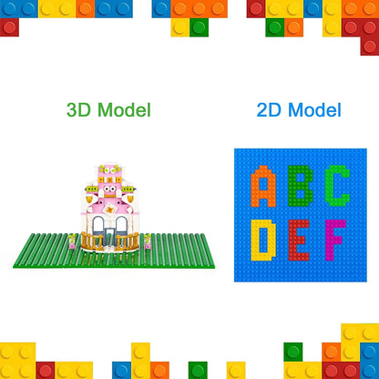 32x32 16x16 Dots Styles Plastic Assembly Blocks Base Plates Figures City Classic Toys Building  Baseplates  For Children Gift