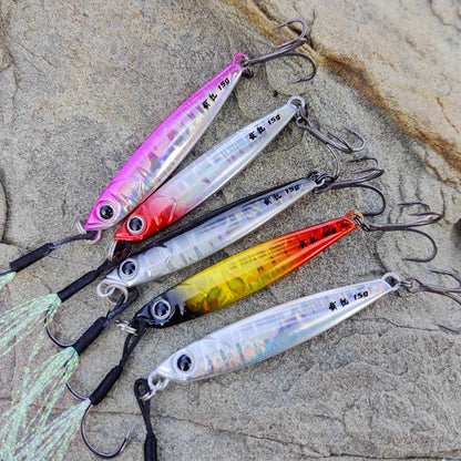 Mr JigginG Fast Sinking Metal Jig Lure 10/15/20/30/40g Saltwater Shore Casting Fishing Sea Bass Metal Jig Artificial Bait Tackle