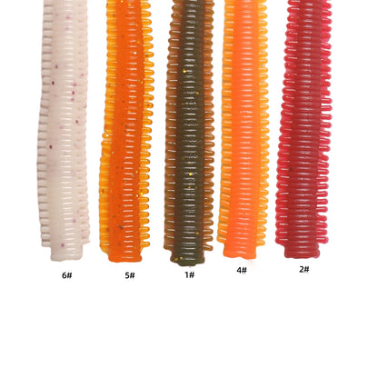 10 bags of road runner lures bionic sea sandworms soft bait to simulate the real lures fishing lures multi-color not easily brok