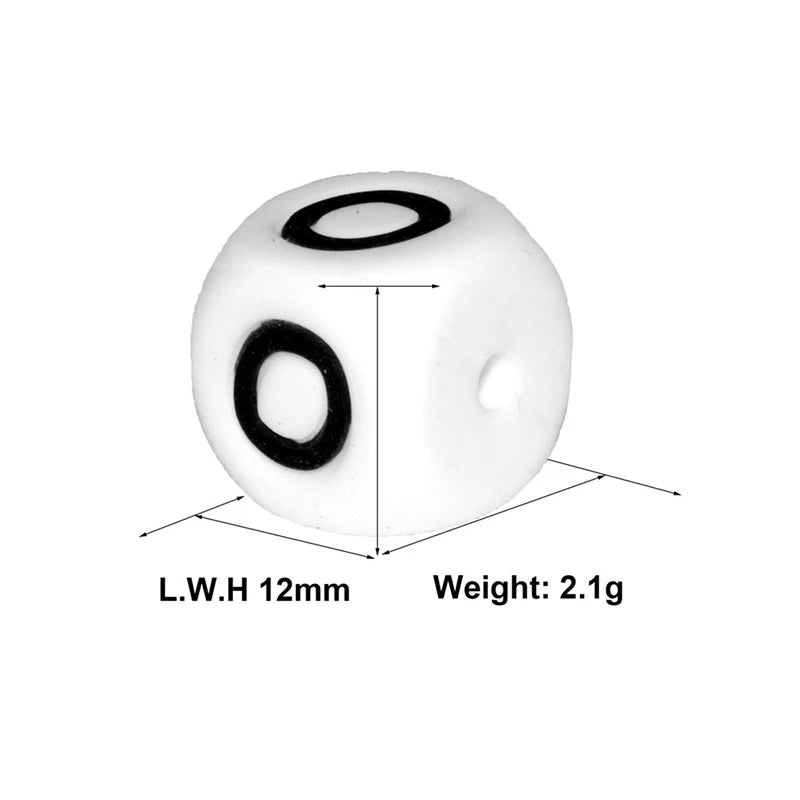 Clearance_12mm 26Pcs Silicone Letter Beads 15 Colors Colorful Alphabet Silicone Chewing Bead for Pacifier Clip Chain Not Choose