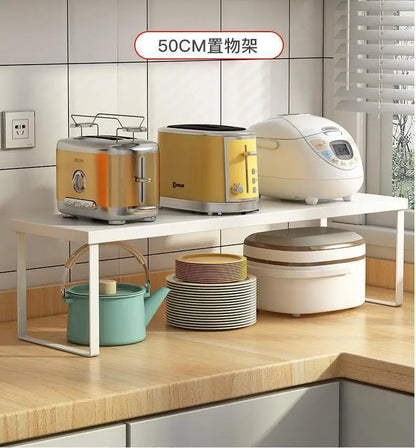 Kitchen Desktop Shelf  Layered Storage Partition Small Racks for Storing Dishes Seasonings Home Storage Holders Organization