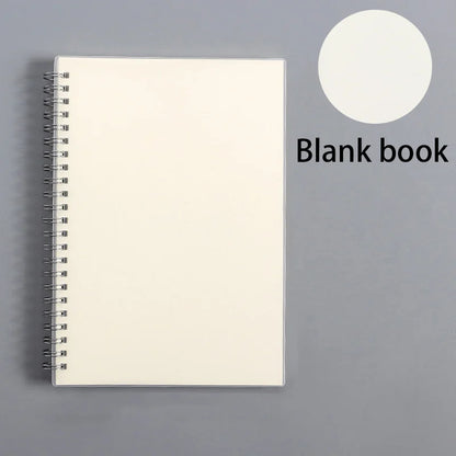 A5/B5 Notebook Spiral book coil Planner Lined Blank Grid Paper Journal Diary Sketchbook For School Supplies Stationery Office