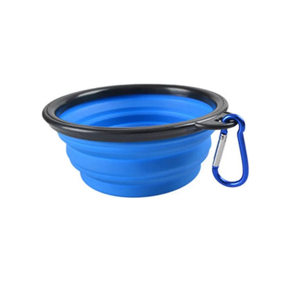 Portable Pet Food Bowl  Durable TPR Bowl  Cat and Dog Food Pet Silicone Collapsible Bowl Portable Travel Outdoor Water Food Bowl