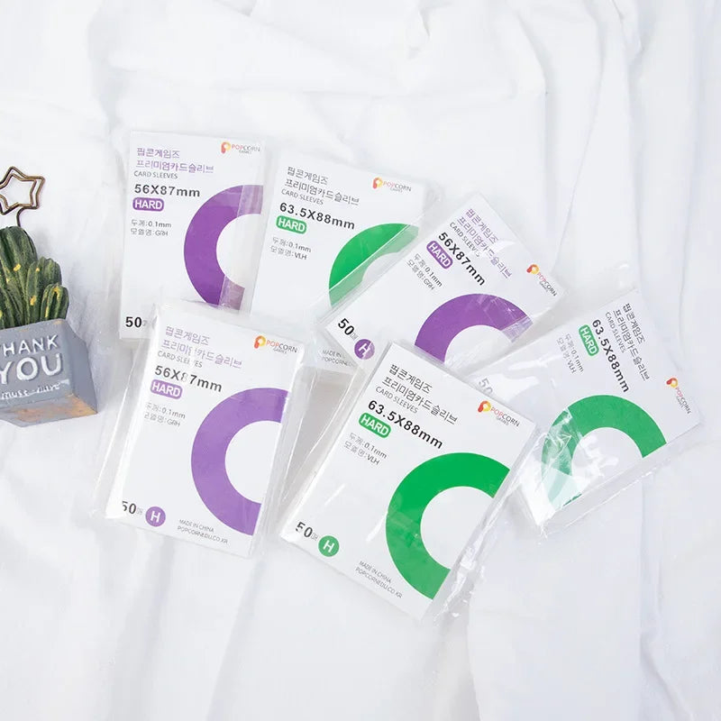 Fundas para tarjetas Kpop, bolsa protectora transparente antiarañazos, soporte para tarjetas de ídolo DIY