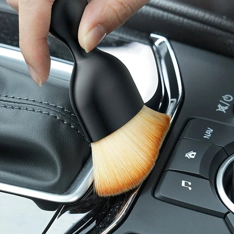 Car Motorcycle Interior Cleaning Brush Air Conditioner Air Outlet Cleaning Soft Brush Car Brush for Car Moto Cleaning Brush