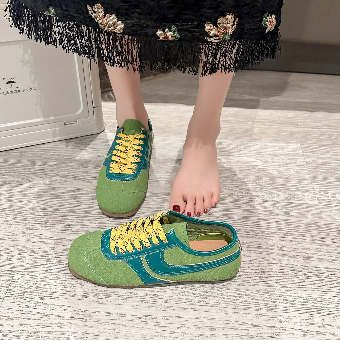 Shoes for Women 2025 Spring Autumn New Genuine Leather Ladies Moral Training Vulcanized shoes Retro Casual Flat Women's Sneakers