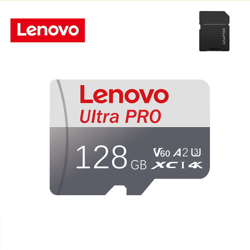 Original Lenovo Memory Card 2TB 128GB Class 10 V60 TF Card 1TB Mini SD Card 512GB 256GB A2 U3 Micro Card 2TB High Speed TF Card