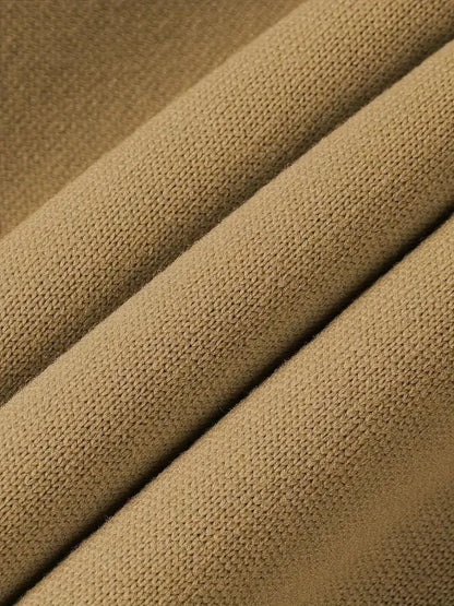 Men's Casual Sports Hoodie Spring Autumn Fashion Solid Color Long-Sleeved Pullover with Arm Pocket And Pull Rope plus Size