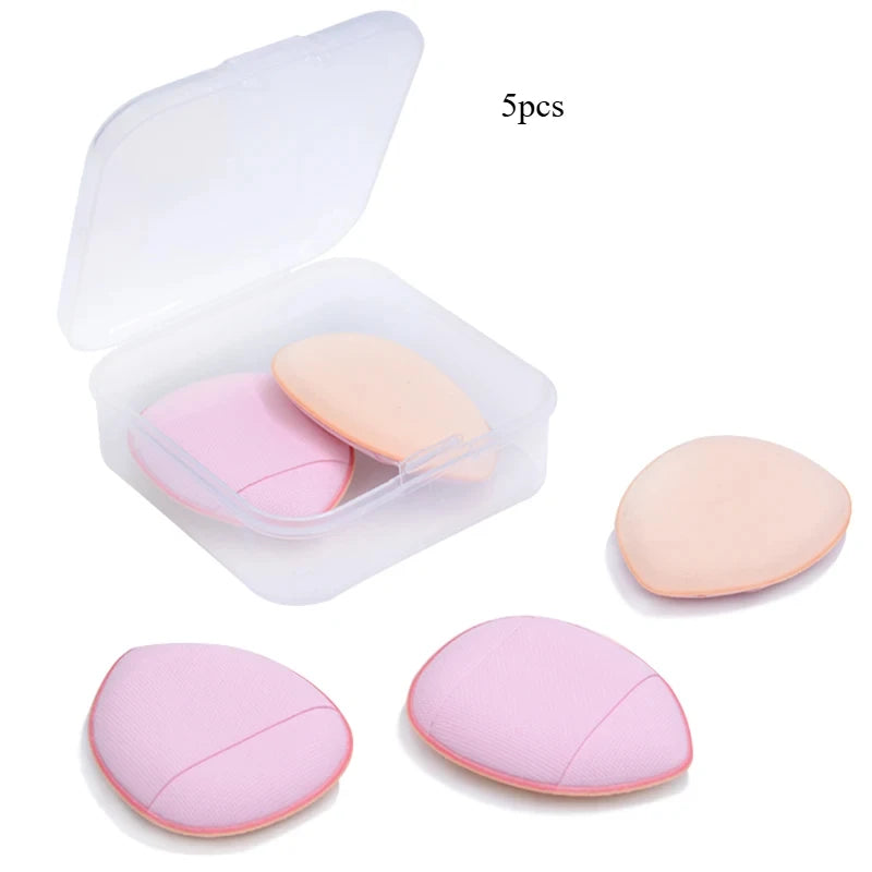 5/10Pcs Mini Finger Puff Foundation Small Air Cushion Powder Sponge Face Concealer BB Cream Cosmetic Applicator Makeup Tools