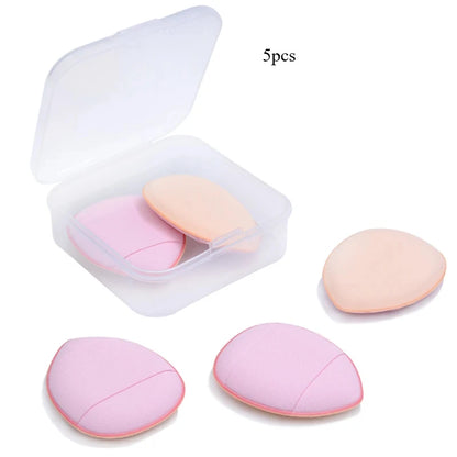 5/10Pcs Mini Finger Puff Foundation Small Air Cushion Powder Sponge Face Concealer BB Cream Cosmetic Applicator Makeup Tools
