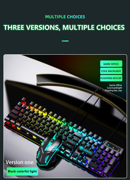 Computer Gaming Keyboard And Mouse Set USB Wired Backlight PC Keyboard Mouse Combos