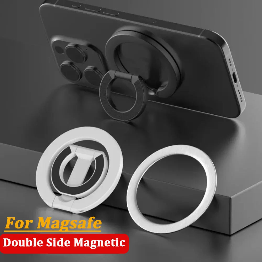 For MagSafe Double Sided Magnetic Phone Ring Holder Portable Folding Cellphones Stand Phone Accessories Support Bracket Grip