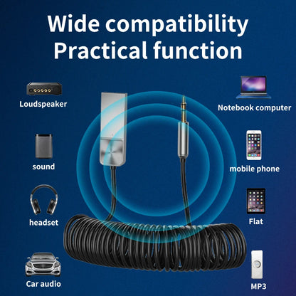 Wireless Bluetooth 5.4 Audio Receiver Dongle USB To 3.5mm Aux Jack Car Audio Handsfree Kit For Car Receiver BT Transmit With Mic