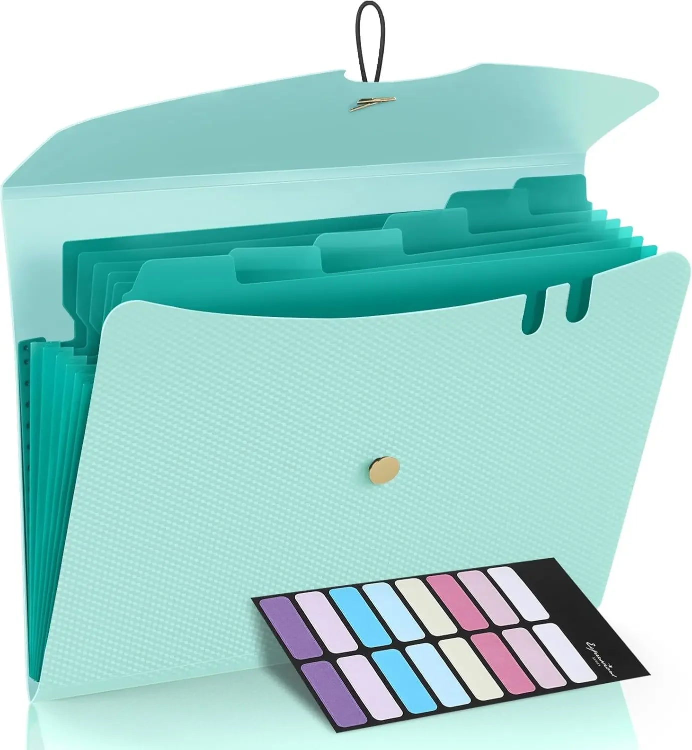 Expanding File Folder,5 Pocket Folders for Documents,Portable Paper Organizer for School Office Supplies,A4 Size