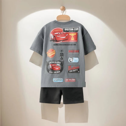 Kids Sports Outfits Boy Girl Casual Playwear Toddler Summer Clothes Cartoon Children Clothes Set Character Two-piece Set