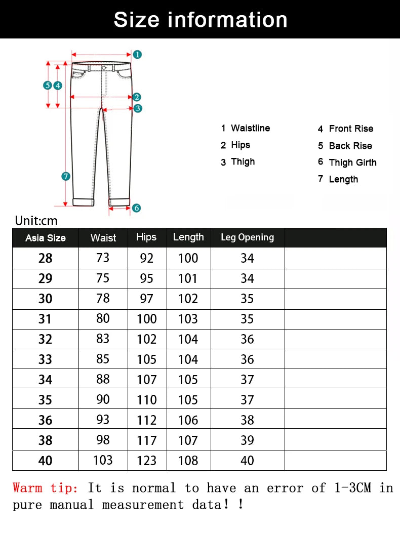 2025 New Business Men's Jeans Casual Comfortable Straight Stretch Fashion Classic Premium Blue Black Denim Pants Large Pants