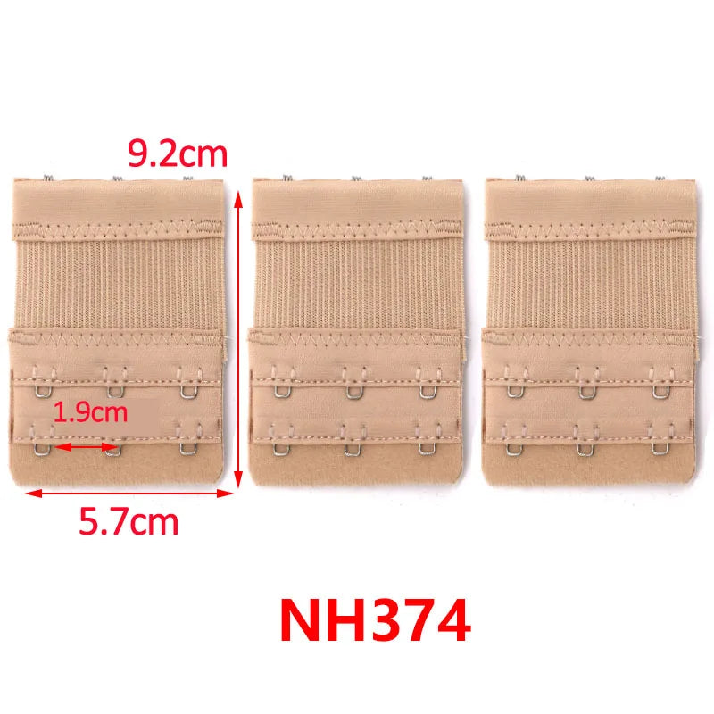 3/4/6/8pcs Bra Extender for Women's Elastic Bra Extension Strap Hook Clip Expander Adjustable Belt Buckle Intimates Accessories