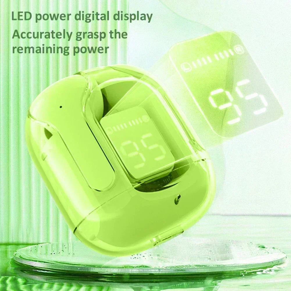 T2 Wireless Mini Earbuds LED Power Digital Display TWS Wireless Headset Stereo Sound Bluetooth Headphones