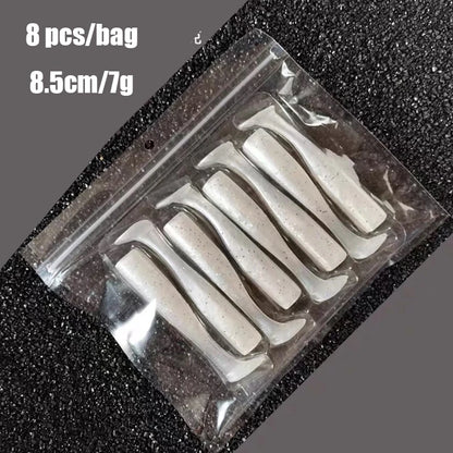 5pcs 24g/105mm Artificial soft Bait Lumious/Glow Mackerel Sea Bullet Bass Snapper Fishing Lure Wobblers Swimbait Jigging Baits