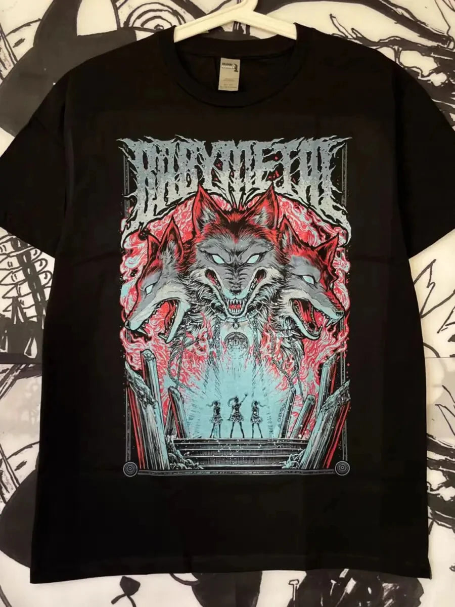 Babymetal Graphic Rock Band Tee 0362 Edition Unisex Y2K Short Sleeve Top