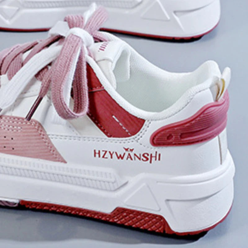 Women's Shoes Platform Sneakers Autumn New White Shoes Fashion Non Slip Casual Shoe Breathable Lace-up Women Vulcanized Shoes