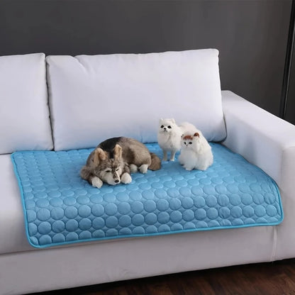 Summer Dog Cooling Mat Pet Cold Bed Extra Large for Small Big Dogs Pet Accessories Cat Durable Blanket Sofa Ice Pad Blanket