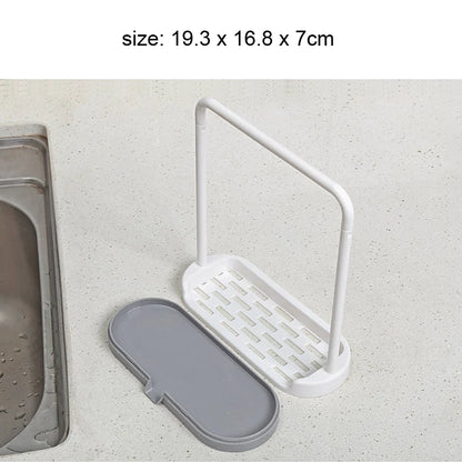 Kitchen Storage Rack, Dishcloth Towel Sponge Organizer Shelf, Over Sink Organizer Rack