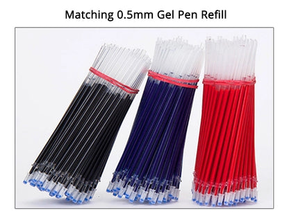 Gel pens Set Black Blue Red Refill Gel Pen Bullet Tip 0.5mm School & office Supplies Stationery kawaii accessories stationery
