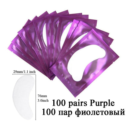50/100pairs eye patches eyelash extension under eyelashes fake lashes stickers lash extension supplies patches for building eye