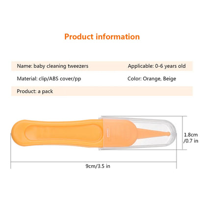 Baby Dig Booger Clip Infants Ear Nose Navel Clean Tools Kids Safety Tweezers Cleaning Forceps Toddler Nasal Cavity Care