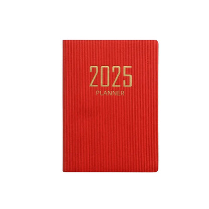 365-Day 2025 Portable A7 Pocket Planner Pu Cover Daily Weekly Schedule Notebook Calendar Journal School Office Supplies Agenda