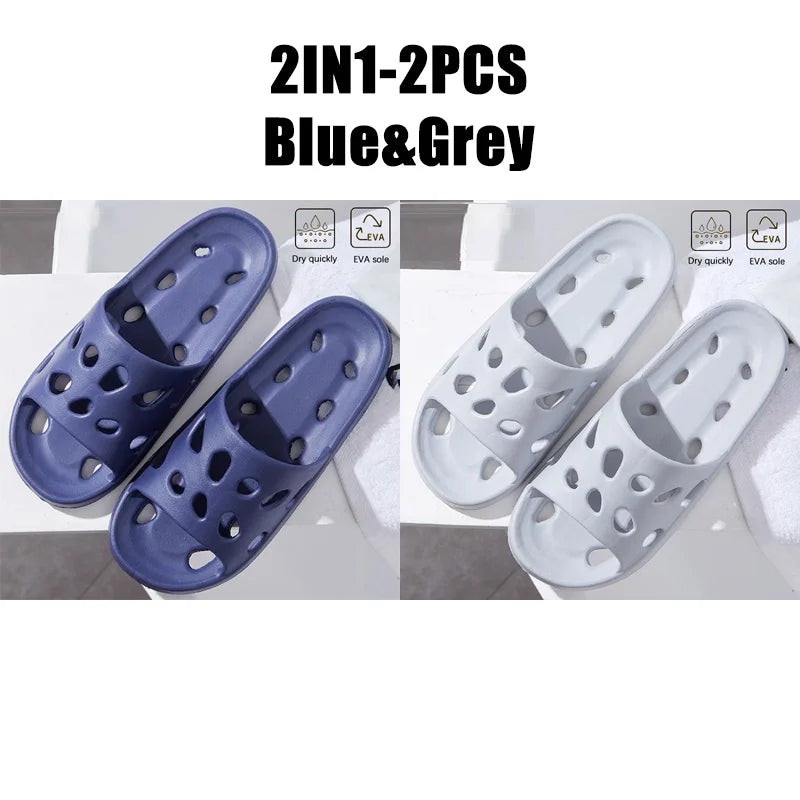 نعال حمام منزلية خفيفة الوزن مقاومة للماء للشاطئ نعال غير قابلة للانزلاق للسباحة والحمامات والأحذية المائية