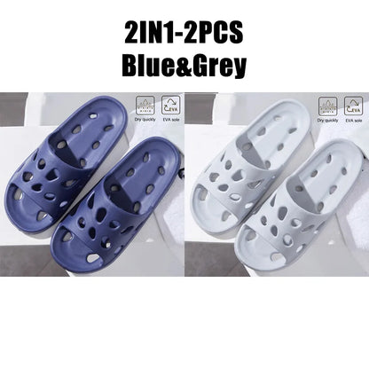 نعال حمام منزلية خفيفة الوزن مقاومة للماء للشاطئ نعال غير قابلة للانزلاق للسباحة والحمامات والأحذية المائية