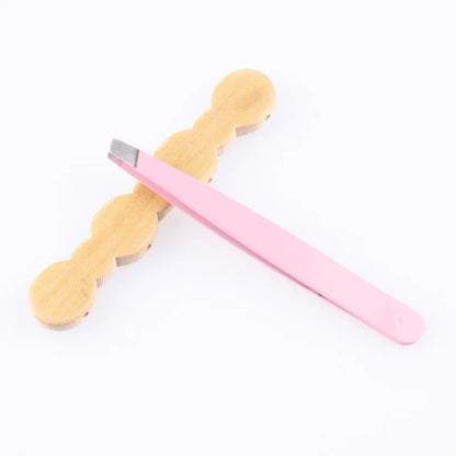 Stainless Steel Eyebrow Tweezers - Precision Hair Removal And Shaping Tool for Women and Men -  Durable And Comfortable Grip