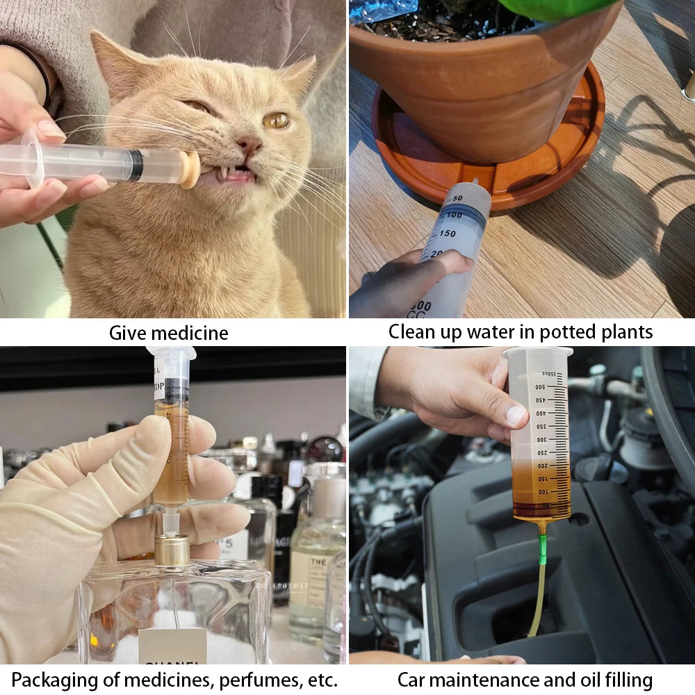 1Set Car Oil Pump Large Capacity Extractor Syringe with Scale for Automobile Truck Oil Exchange Cars Tools Mechanical Workshop