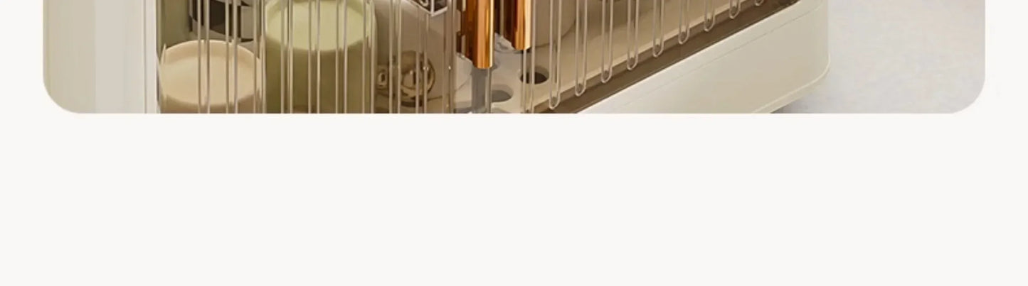 Kitchen Bowl Rack, Tableware Storage Box, Household with Lid, Tableware, Bowl Box, Dish Drain Rack, Plastic Cupboard