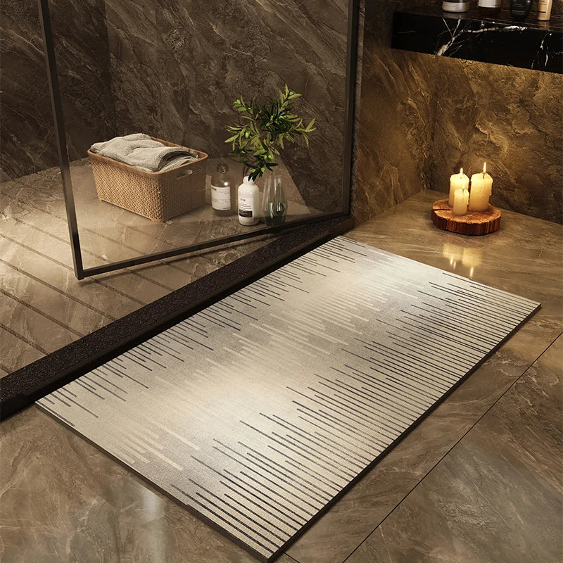 Bathroom floor mat, bathroom, diatom mud absorbent mat, toilet door carpet, non-slip entrance, bathroom quick-drying cushion